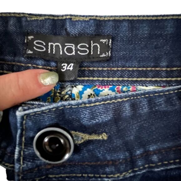 Smash ~ Blue Denim Jeans ~ size 34 - Picture 6 of 13
